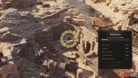 Use your falcon to locate the chests in the excavation site.