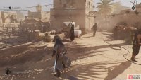Head to the area around the dyeing factory, the artifact is held by a worker.