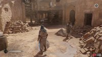 This NPC will be working on bricks near some guards.