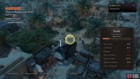 Once you see the location text pop up, use your falcon to find the secret entrance in the courtyard.