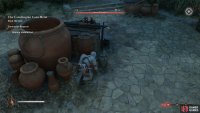 Once the courtyards clear, use your Eagle Vision to locate a jar and pick it up.
