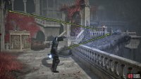 At the dead end, use your Umbral Lamp to walk across the path beside it. Run up the stairs to your left, and deal with any enemies.