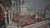 From the building, run through the area while avoiding the numerous enemies until you reach the Sin Piercer at the top.