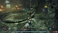 Before you can damage the boss, you’ll need to destroy the parasite which is hidden in the alcove to the right.