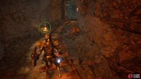 That will be the last time you see Dunmire. Head back to the Hooded Antuli, turn around, and go up the tunnel to the left to find an item.