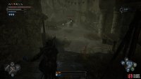 After speaking to The Iron Wayfarer in the tunnel. Exit, and follow the street left into the courtyard where the Skinstealer is.