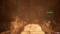 When you reach the archway, activate the Vestige to the right then climb the two ladders to the left.