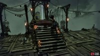 When you get outside, drop below, and loot the corpse near the cage at the back for the Scripture.