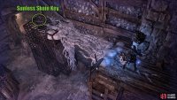 Now, turn to your left in the Umbral Realm, head over the bone bridge, and pick up the elusive key.