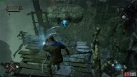Climb up the ladder to the mage, enter Umbral, then make a connection over before dropping the plank as a shortcut,