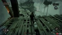 After parkouring, climb a ladder and then use the Umbral to enter this section of the platforming.