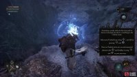 Enter the Umbral Realm to reveal a hidden platform. 