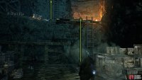 Climb up the next two ladders while rolling to avoid the many attacks that will come your way.