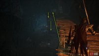 Head to the end, drop to the platform below, and drop again to the floor.