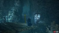 On the bridge, take the left path into the cave where you’ll find many miners.