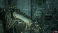 Follow the stairs down until you defeat the axeman then head through the doorway around the corner.