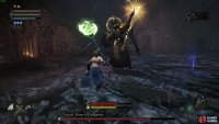 Tancred’ first phase involves a radiant knight, using heavy, yet holy spells and attacks.