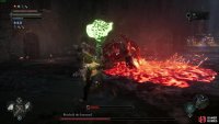 Holy boy turns into demon dogs and starts barking molten lava at you, offering prime opportunities to trade blows with the boss.