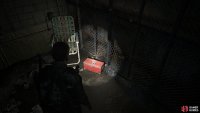 Look in a room on the left of the tunnel to find the Tools Level 3 Upgrade