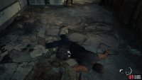 then pickup the Warehouse Key from his body. 