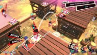 As Yusuke, knock an enemy off a dash tile,