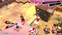 then dash across to another platform and smack a second foe into his fellow below, knocking the latter off cover.