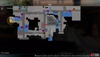 The location of the Cute Cafe on the in-game map.