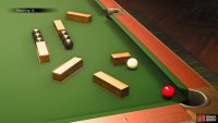 Try not to hit the cue ball too hard, either, as you don’t want it go into a pocket or hit something else.