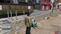 He will be sitting on a bench, so he’s not too hard to find.