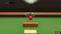 Hitting the ball too hard will cause it to fly off the table.