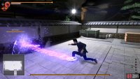 The fourth miniboss can shoot these purple rings at you from his arm.