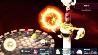 Flare: Attacks the whole party with fire damage. 