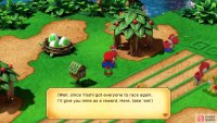 If you run out of Yoshi Cookies, speak to the red yoshi near the mailbox on the left.