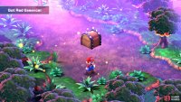 Finally, after getting through the maze, you’ll find an area with a save point. Immediately head left and jump to find the sixth hidden treasure.