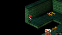 Stand on this floor tile and jump three times to open the path to Crate Guy’s Casino