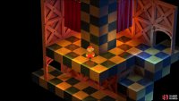 On the next floor you’ll find an Easter egg - go through some curtains and Mario will adopt a more… retro look.