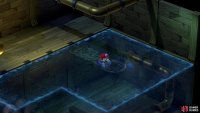 Swim into a whirlpool to get underwater,