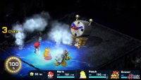 Water Blast will deal moderate damage to the party. Heal up with Group Hug afterward.