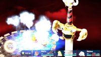Water Blast: Hits the whole party with water damage. Pillars of water will appear underneath the party and rise.