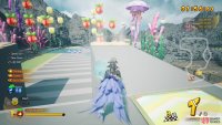 You can use the launchers near the end to gain air and bypass the one turn.
