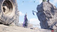You will find a grapple point to the east of the fifth tower.