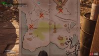 The map that the wainwright gives you will show the location of the three items.
