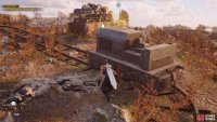You’ll need to maneuver around the cart to continue hiding.