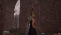 Look for this spot where you can climb the wall.