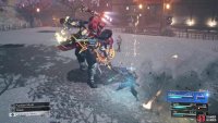 Helmspitter is an overhead attack with his naginata.