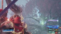 If you deal enough damage, you can actually knock weapons from his hands.