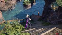 Go down to the river via either of the docks, then jump into it.