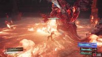 Move away from the boss when it does the Fire Pool attack.