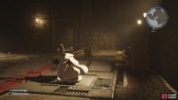 Step on this ground switch while riding the Moogle to spawn some boxes to throw.