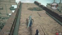 Before jumping down the waterfall, look at the end of this path for a chest.